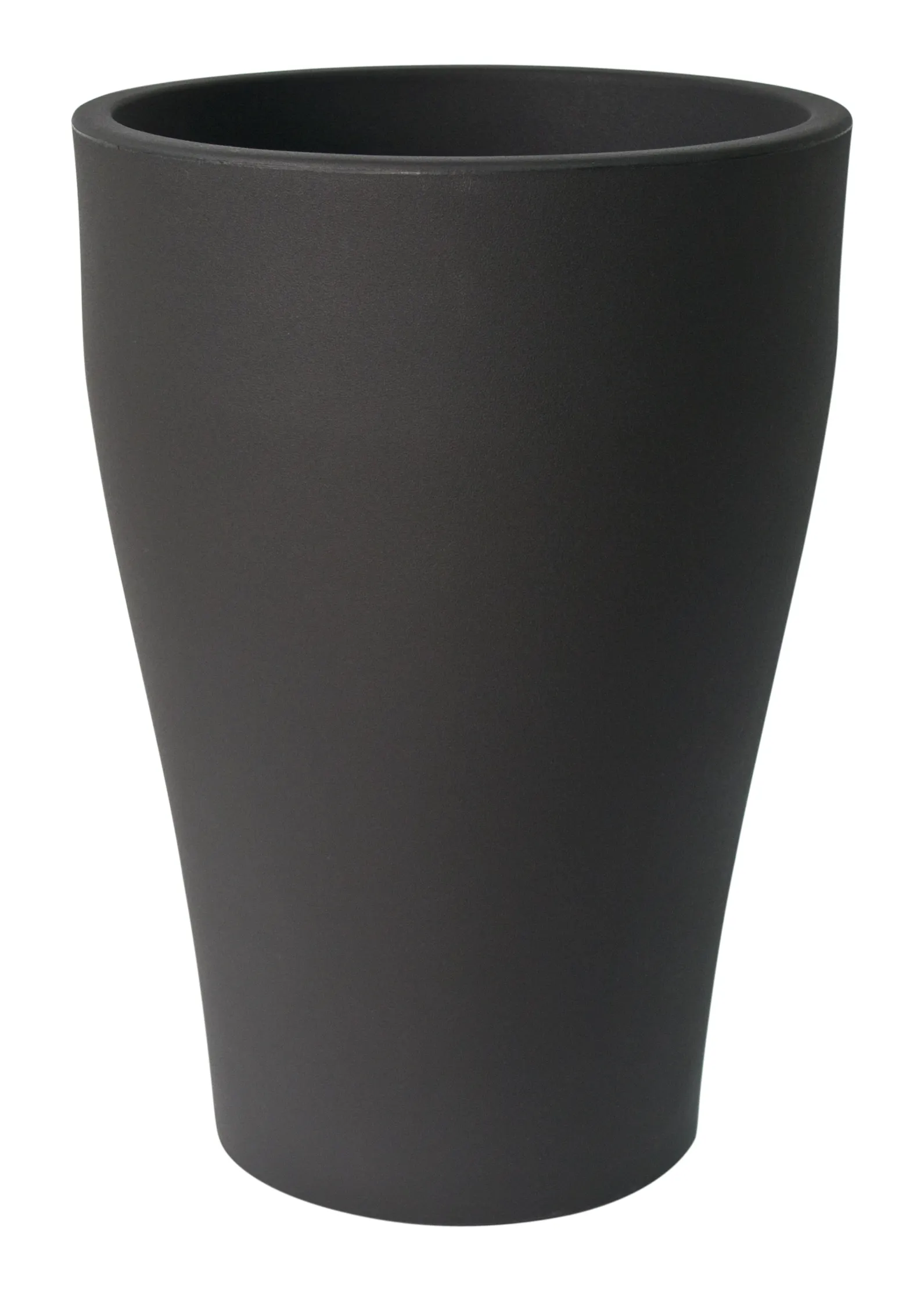 TULUM Pflanzentopf in mattem Pearl-Schwarz