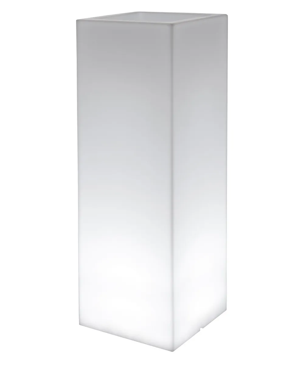 Beleuchteter Pflanzkasten KUBE HIGH SLIM LIGHT