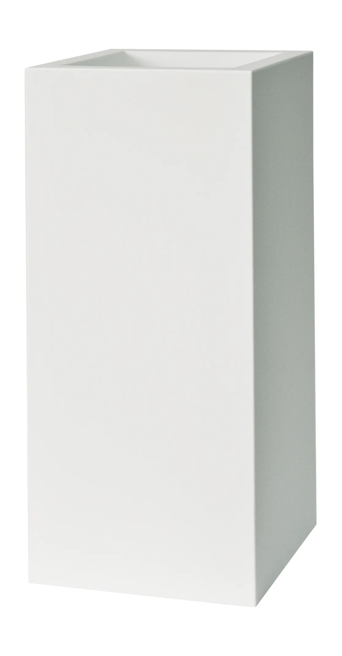 Doppelwandiger KUBE HIGH Pflanzkübel mit Rollen