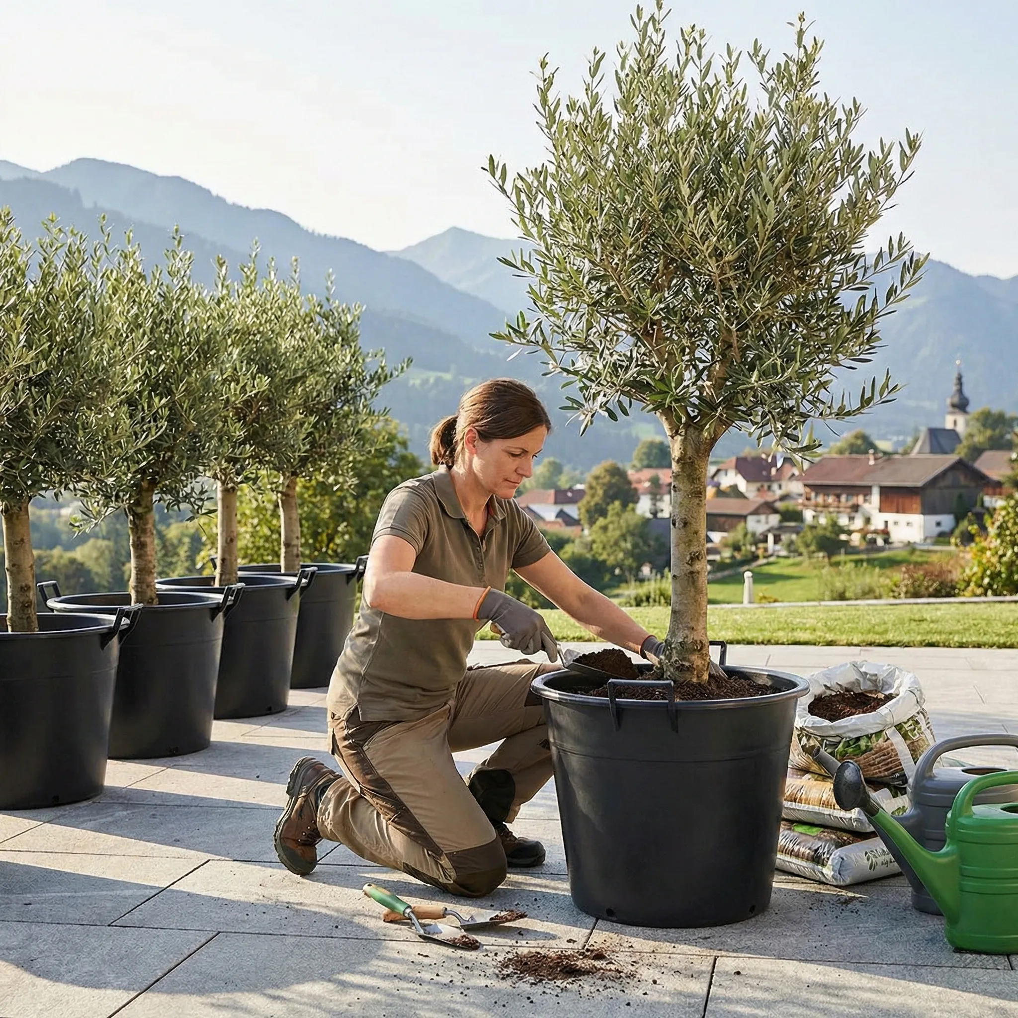 ECO Pflanzkübel mit Ablauflöchern