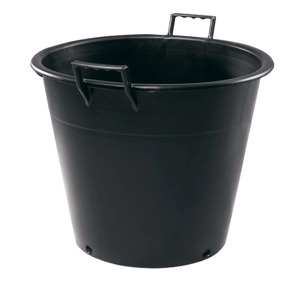 Pflanzcontainer ECO aus recyceltem Polyethylen mit Griffen