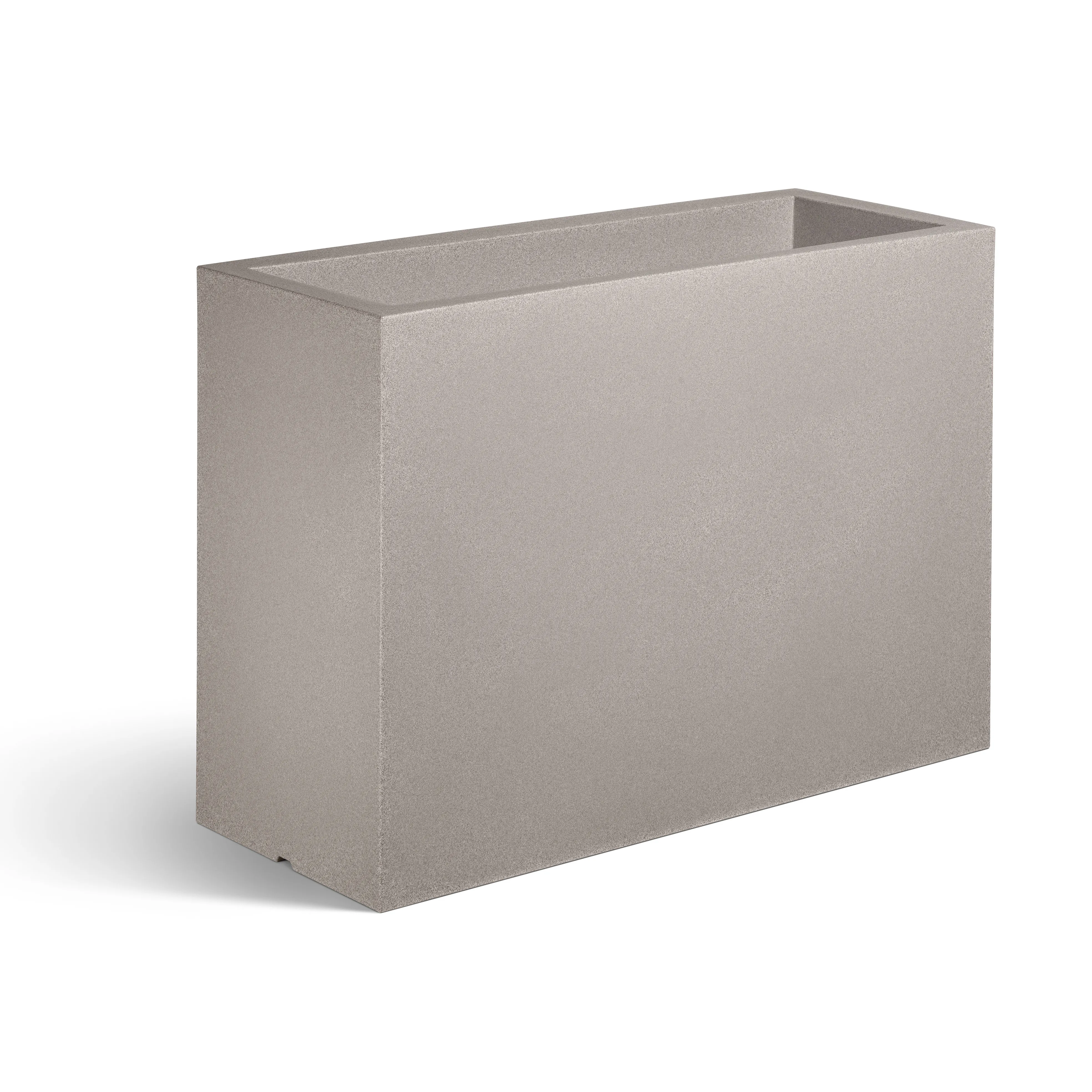 KUBE HIGH Pflanzgefäß mit klarer Linienführung, geeignet für Bewässerungseinsatz